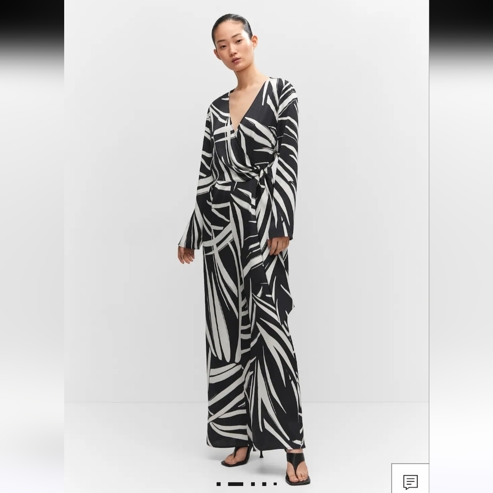 NWT Printed wrap jumpsuit